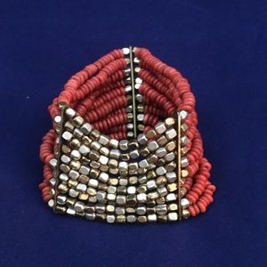 Boho wide stretch bracelet